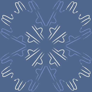 Soyut basit kaligrafi dikişsiz desen