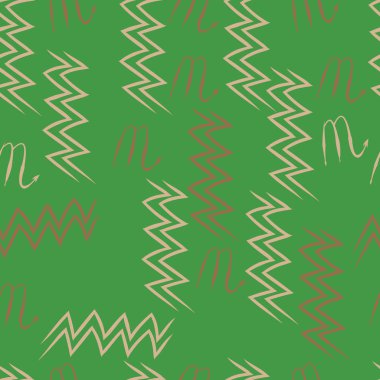 Soyut basit kaligrafi dikişsiz desen