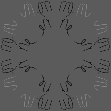 Burçlar, karalamalar, kanser, akrep, kopya alanı dairesel desen