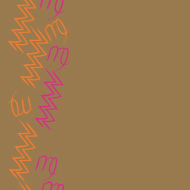  burçlar, doodle, akrep, kopya alanı desen. 