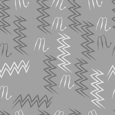 Soyut basit kaligrafi dikişsiz desen