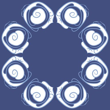 Soyut basit güllerin kusursuz deseni