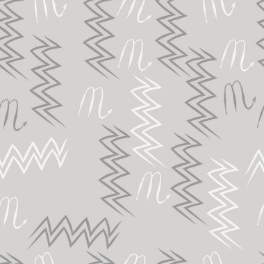 Soyut basit kaligrafi dikişsiz desen