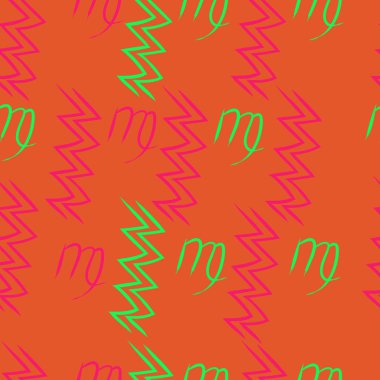 Soyut basit kaligrafi ve dalgaların kusursuz deseni