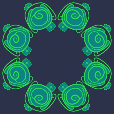 Soyut basit güllerin kusursuz deseni