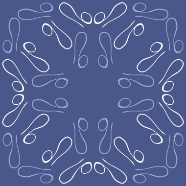 Soyut basit kaligrafi dikişsiz desen