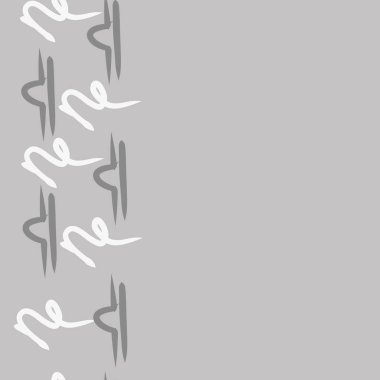 Soyut basit kaligrafi dikişsiz desen