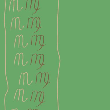 Akrep burçları şarkı lar, arka planda karalamalar