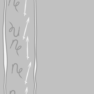 Soyut basit okve kaligrafi dikişsiz desen