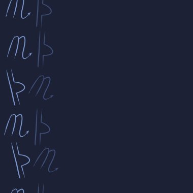 Burçlar, karalamalar, akrep, terazi, kopya alanı deseni. 