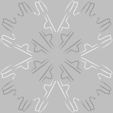 Soyut basit kaligrafi dikişsiz desen