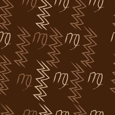 Soyut basit kaligrafi ve dalgaların kusursuz deseni