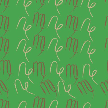 Soyut basit kaligrafi dikişsiz desen