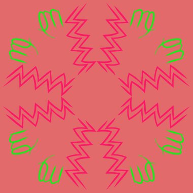 Soyut basit kaligrafi dikişsiz desen