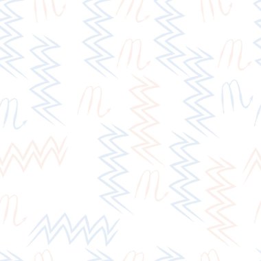 Soyut basit kaligrafi dikişsiz desen