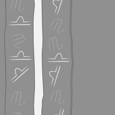 Soyut basit kaligrafi dikişsiz desen