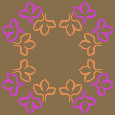 Soyut basit çiçeklerin kusursuz deseni