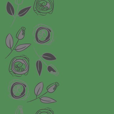 Soyut basit güllerin kusursuz deseni