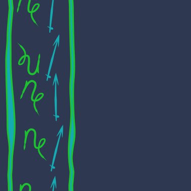 Soyut basit okve kaligrafi dikişsiz desen