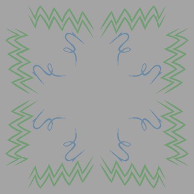 Soyut basit kaligrafi dikişsiz desen