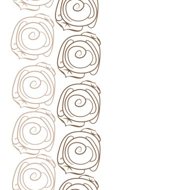 Soyut basit güllerin kusursuz deseni