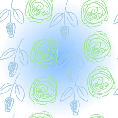 Soyut basit güllerin kusursuz deseni