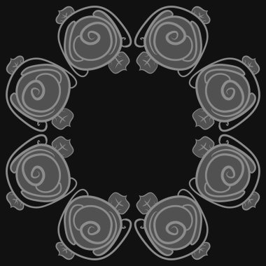 Soyut basit güllerin kusursuz deseni