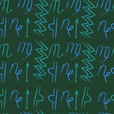 Soyut basit burçların kusursuz deseni 