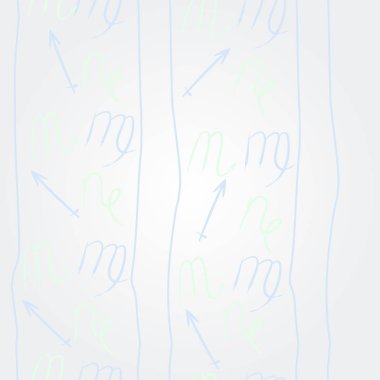 Akrep burçları şarkı lar, arka planda karalamalar