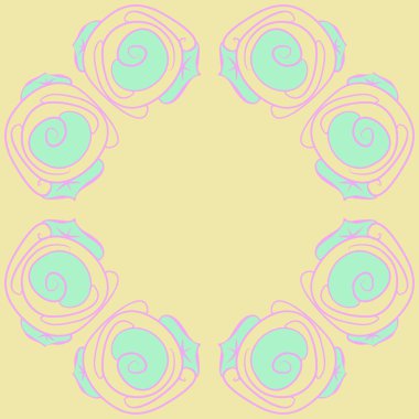 Soyut basit güllerin kusursuz deseni