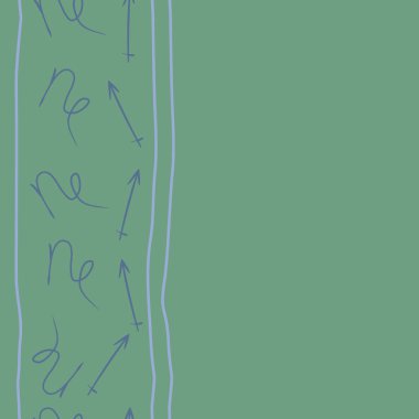 Soyut basit kaligrafi dikişsiz desen