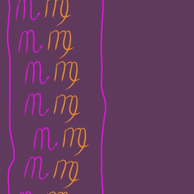 Akrep burçları şarkı lar, arka planda karalamalar