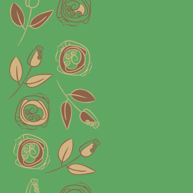 Soyut basit güllerin kusursuz deseni