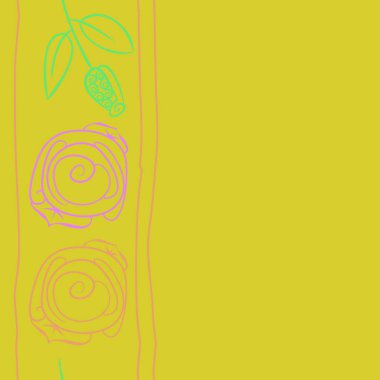 Soyut basit çiçeklerin kusursuz deseni