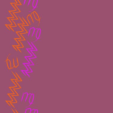  burçlar, doodle, akrep, kopya alanı desen. 