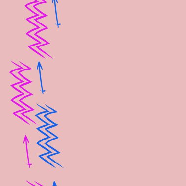 Soyut basit kaligrafi dikişsiz desen