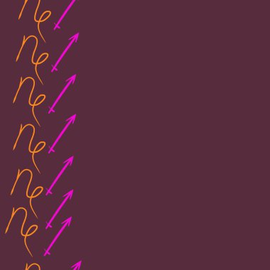 Renkli oklar ile kesintisiz soyut desen