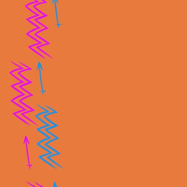 Soyut basit kaligrafi dikişsiz desen