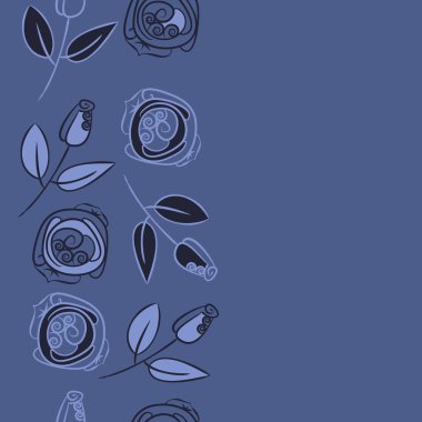 Soyut basit güllerin kusursuz deseni