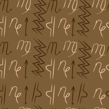 Soyut basit burçların kusursuz deseni 