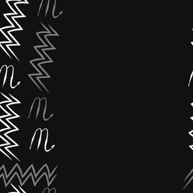 Akrep burçları şarkı lar, arka planda karalamalar