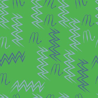 Soyut basit kaligrafi dikişsiz desen