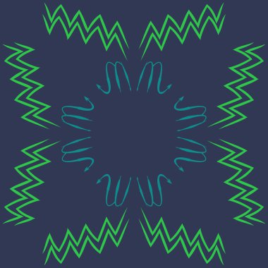 Soyut basit kaligrafi dikişsiz desen