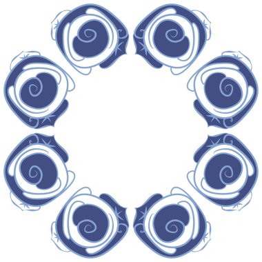 Soyut basit güllerin kusursuz deseni