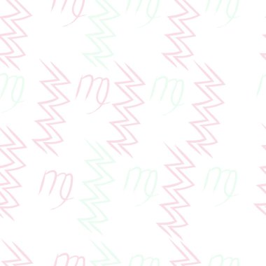 Soyut basit kaligrafi ve dalgaların kusursuz deseni