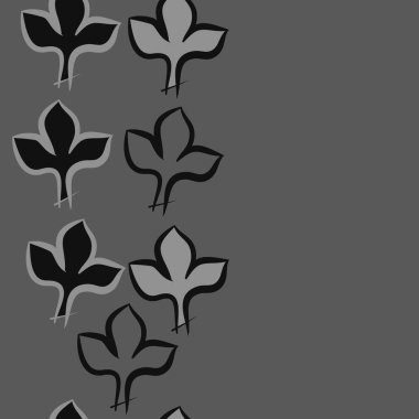 Soyut basit yaprakların kusursuz deseni
