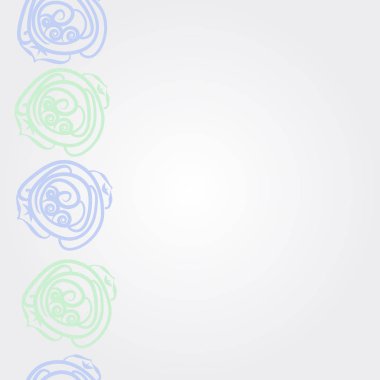 Dikişsiz soyut renkli çiçek deseni