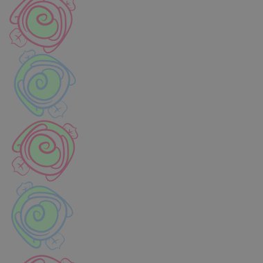 Dikişsiz soyut renkli çiçek deseni