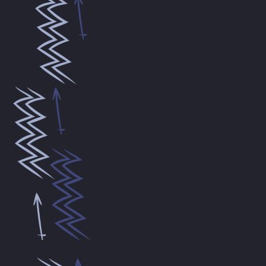 Soyut basit kaligrafi dikişsiz desen