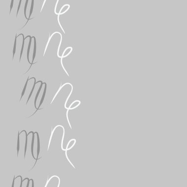 Soyut basit kaligrafi dikişsiz desen